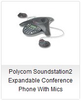Polycom SoundStation 2 Expandable Conference Phone With Mics